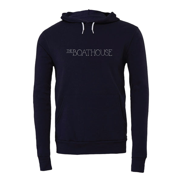 [ CITY PARK] / ☆ Heritage Sweatshirt / Navy / Unisex Central Park Boathouse Navy Hooded Sweatshirt