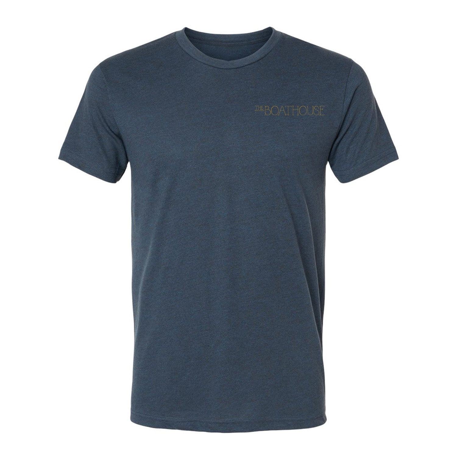 Central Park Boathouse Dark Blue Short Sleeve T-Shirt - Front View