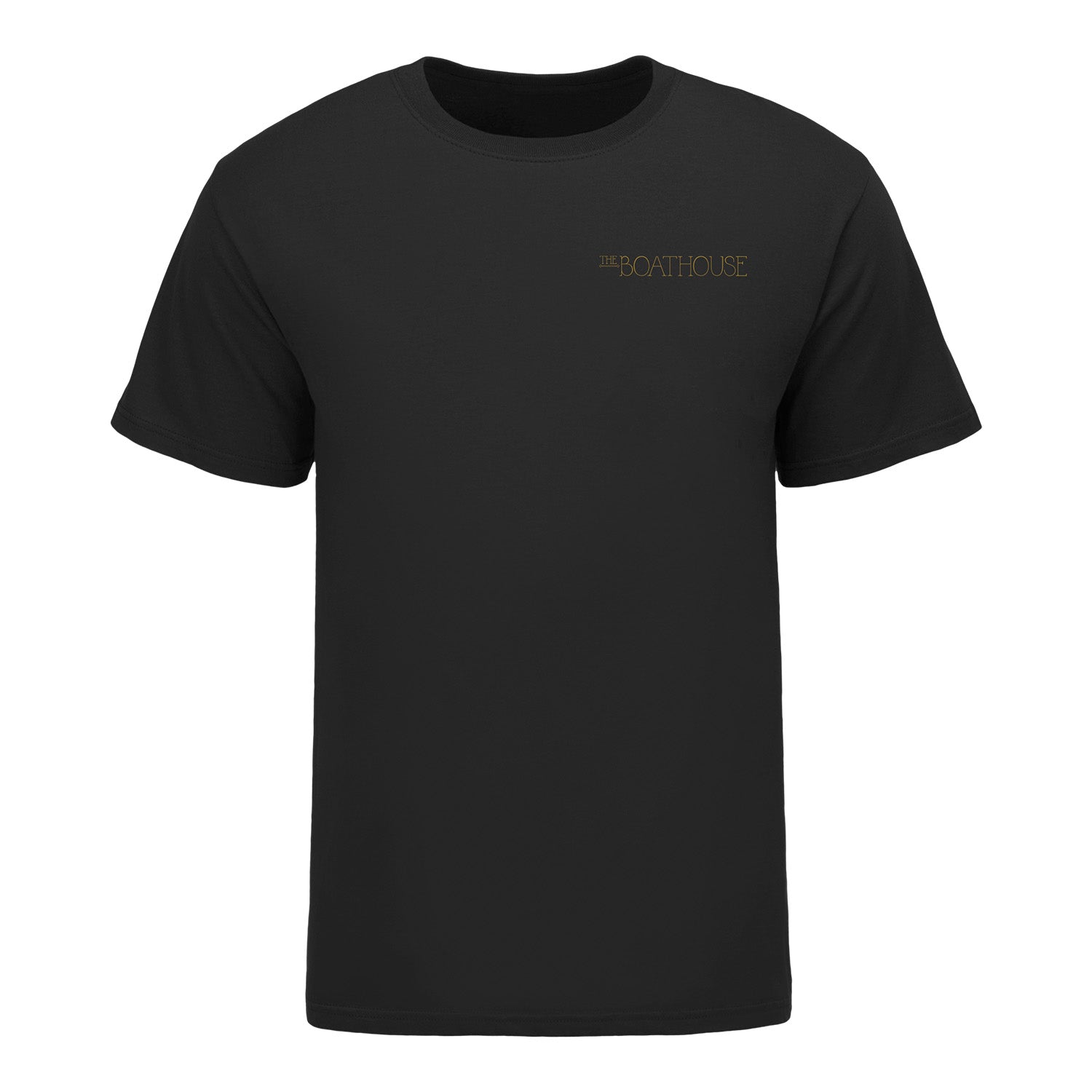 Central Park Boathouse Black Short Sleeve T-Shirt - Front View